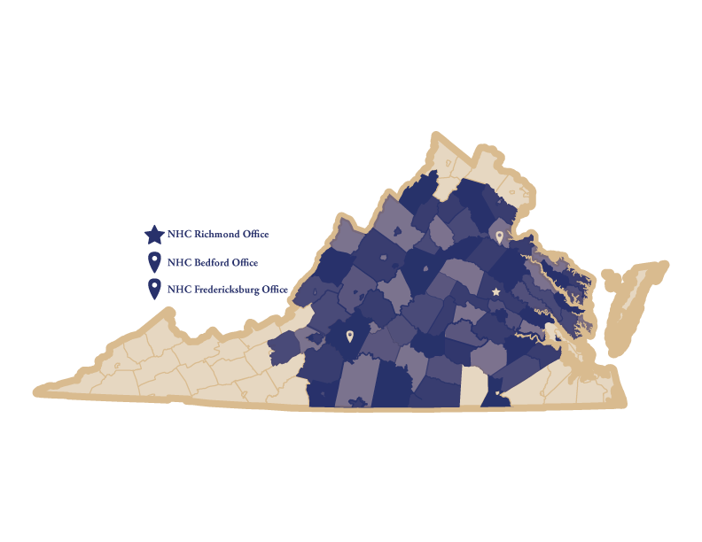 Home Health service area in VA